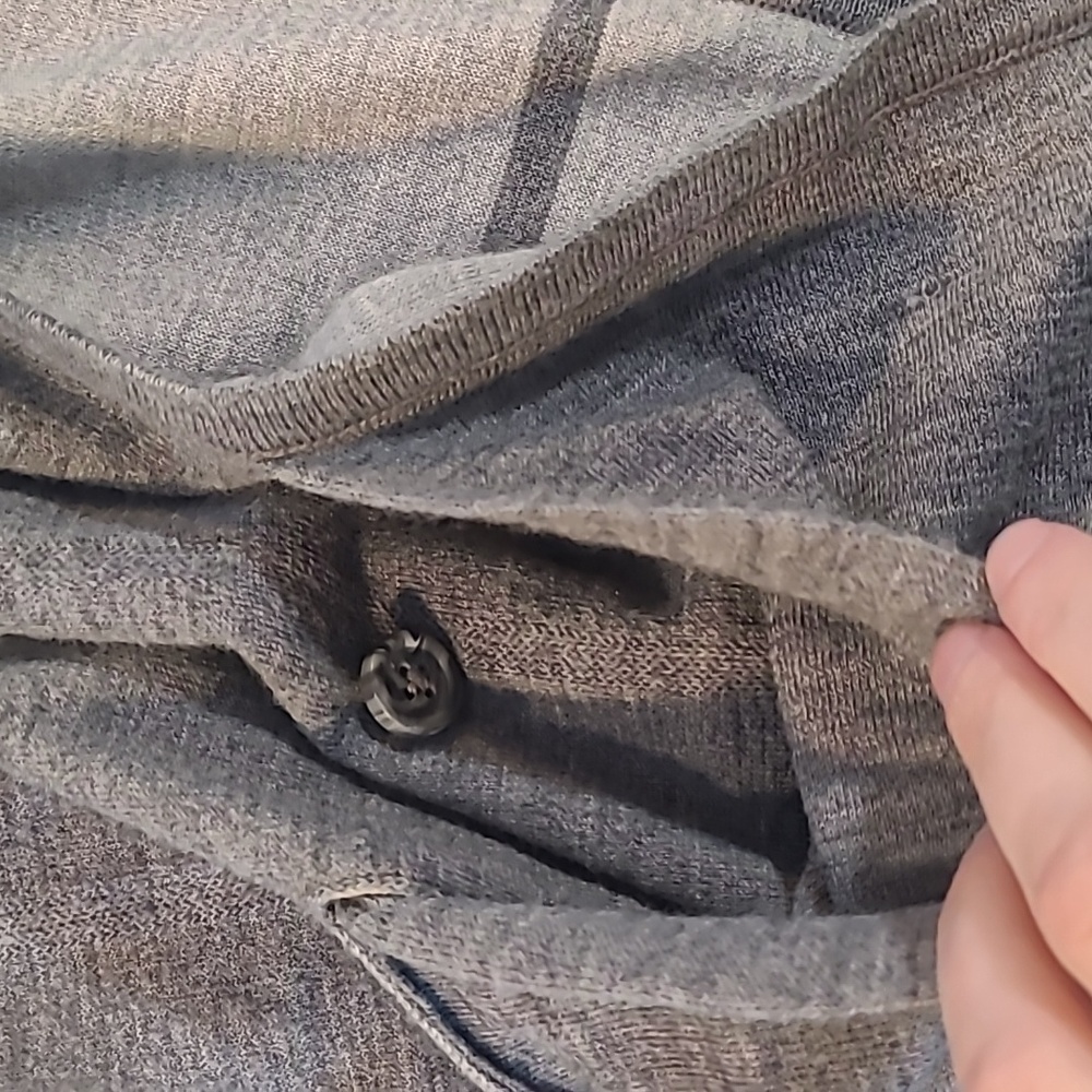 Euc Athleta Grey Reversible Polyester/Merino Wool… - image 2